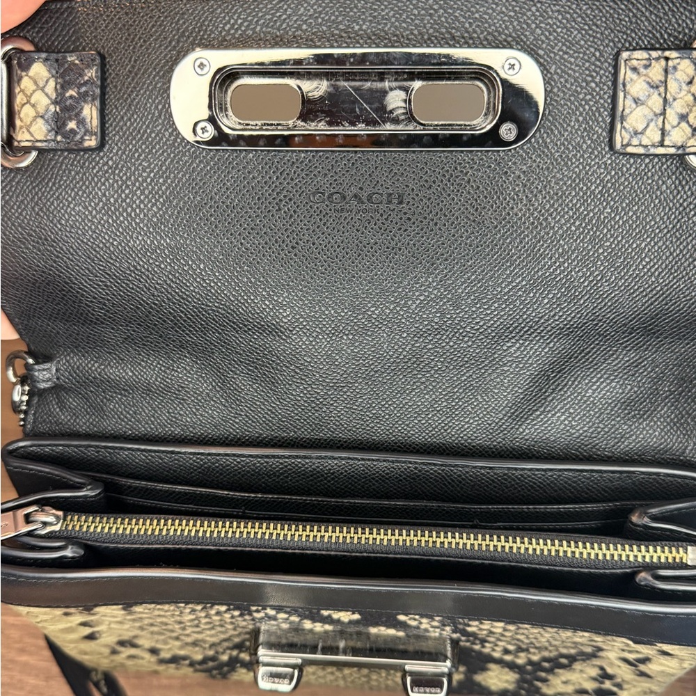 Coach Swagger Embossed Python Clutch - image 11